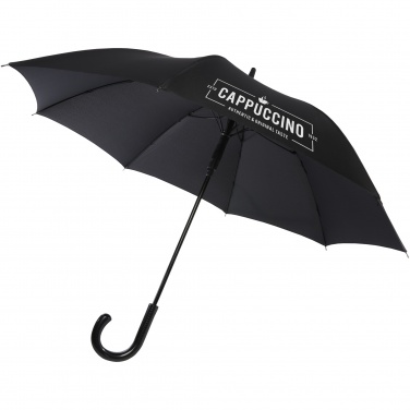 Logo trade corporate gifts image of: Fontana 23" auto open umbrella with carbon look and crooked handle
